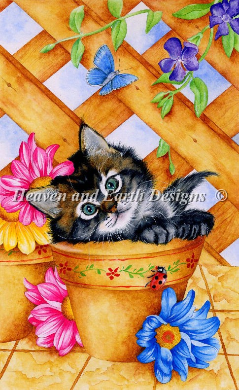 Mini Trellis Kitty Material Pack - Click Image to Close